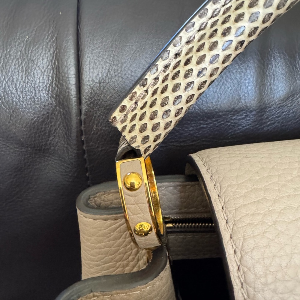 Lv Capucines Bb Python Handle - image 4